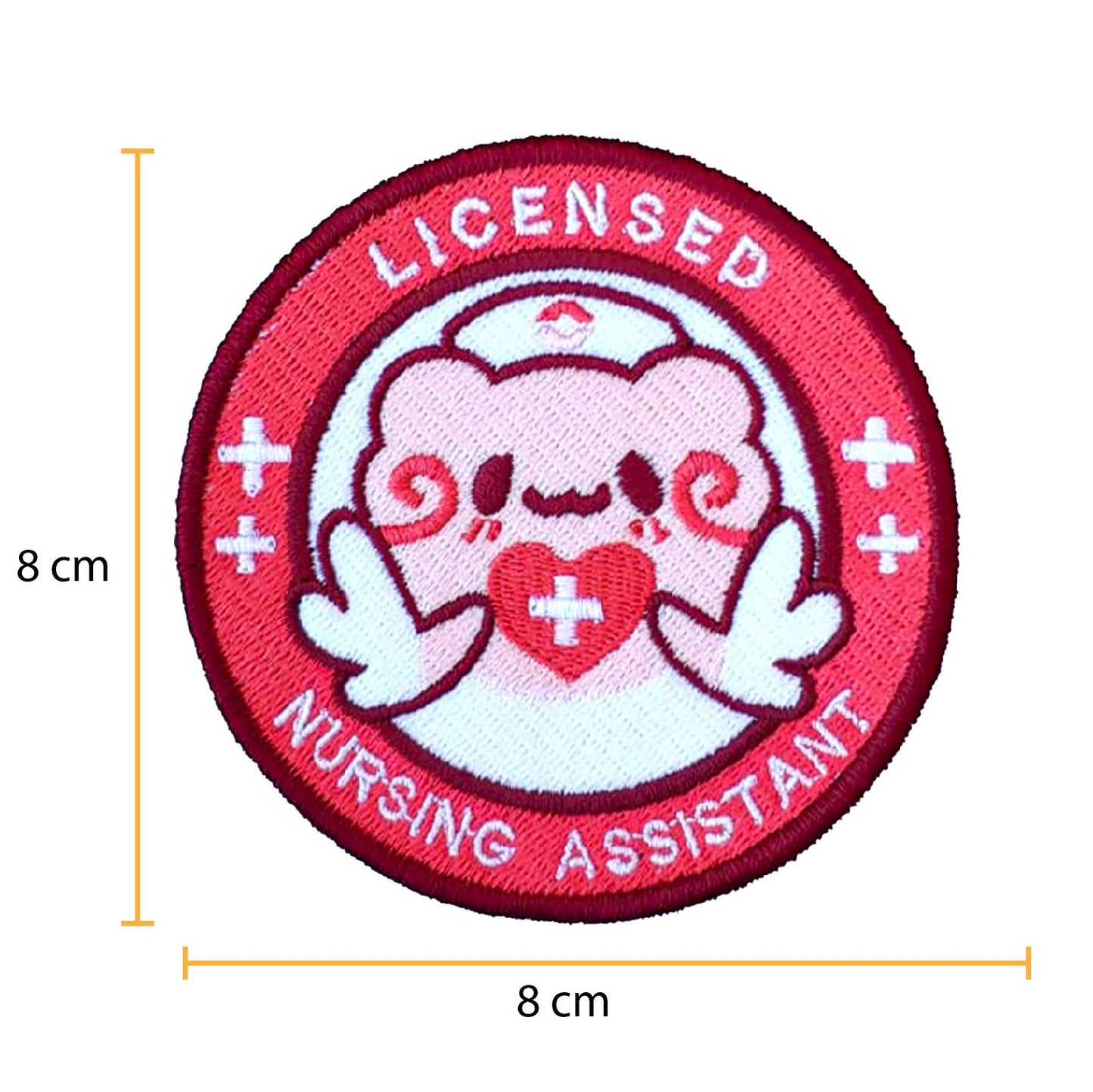 Parche Bordado Anime Pokemon - Blissey - Enfermera 8CM x 8CM - Valkynea