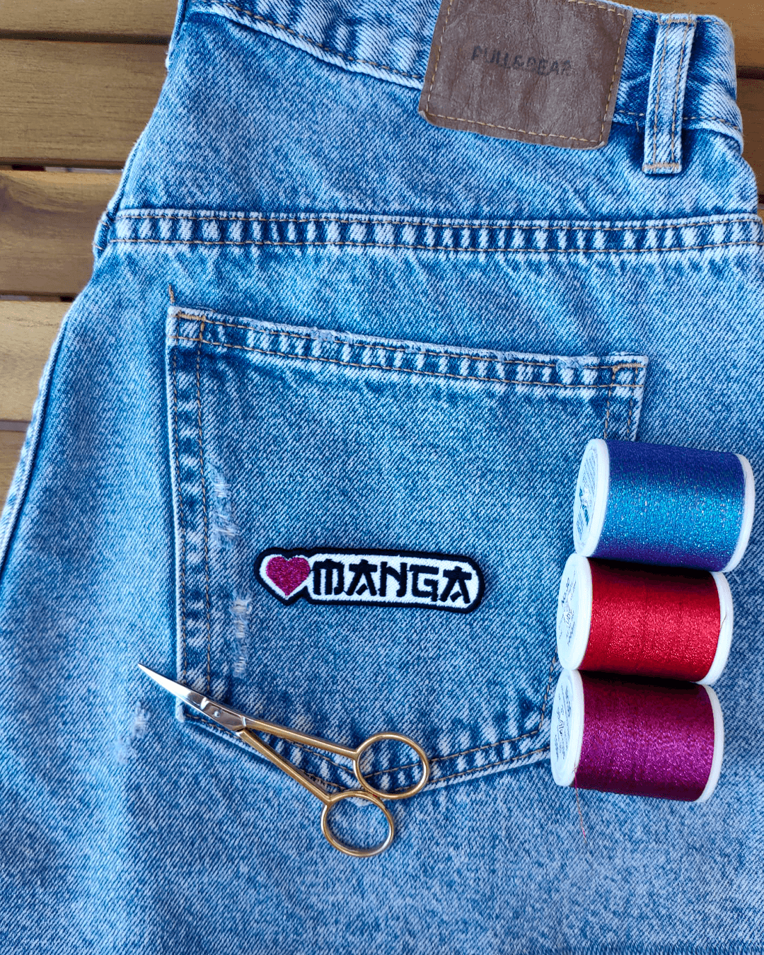 Parche Bordado Manga 8cm x 2cm - Valkynea