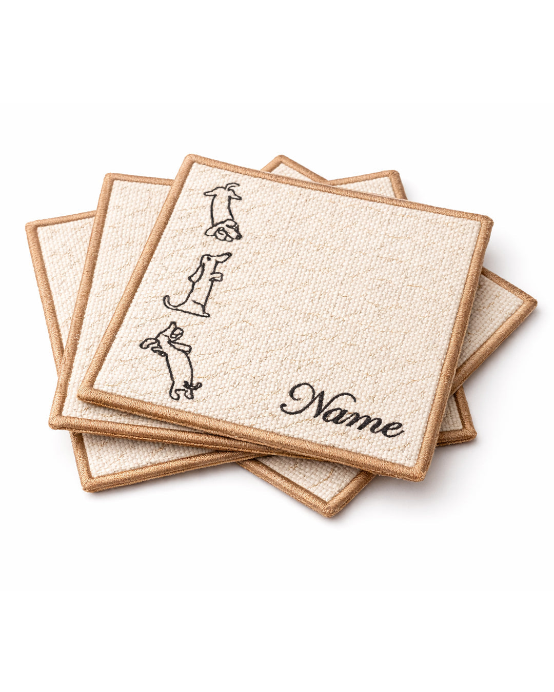 Set de 4 posavasos Salchicha Pop. - Valkynea