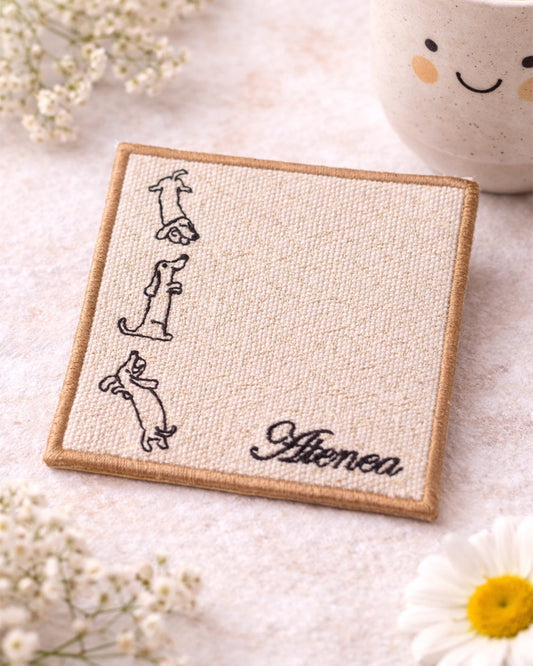 Set de 4 posavasos Salchicha Pop. - Valkynea