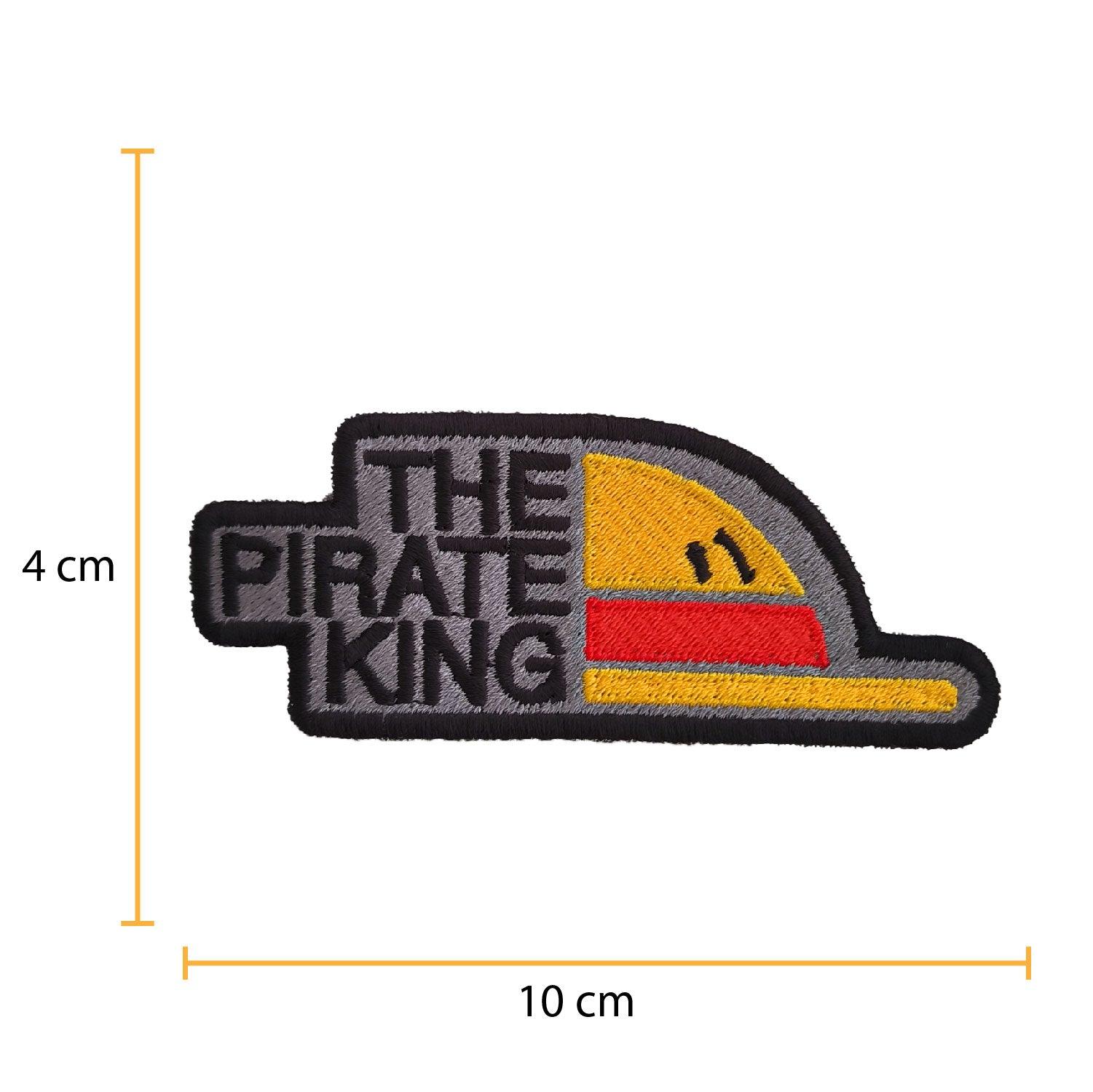 Parche Bordado Anime One Piece The Pirate King 10cm - Valkynea