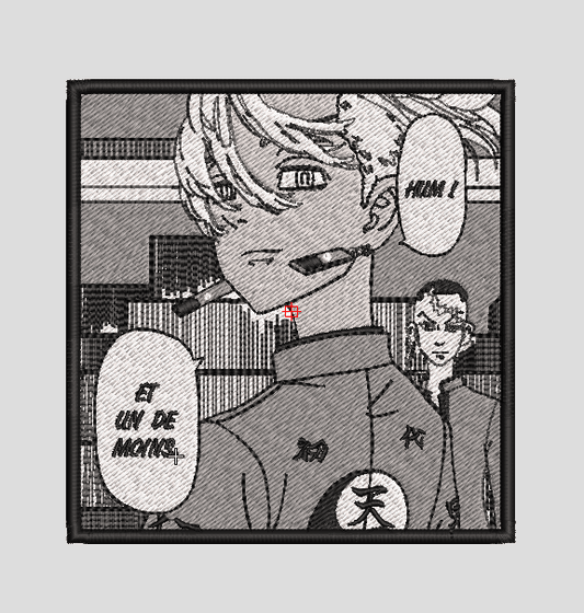 Parche Bordado Anime Tokyo Revengers Izana Kurokawa Manga #3 10cm - Valkynea