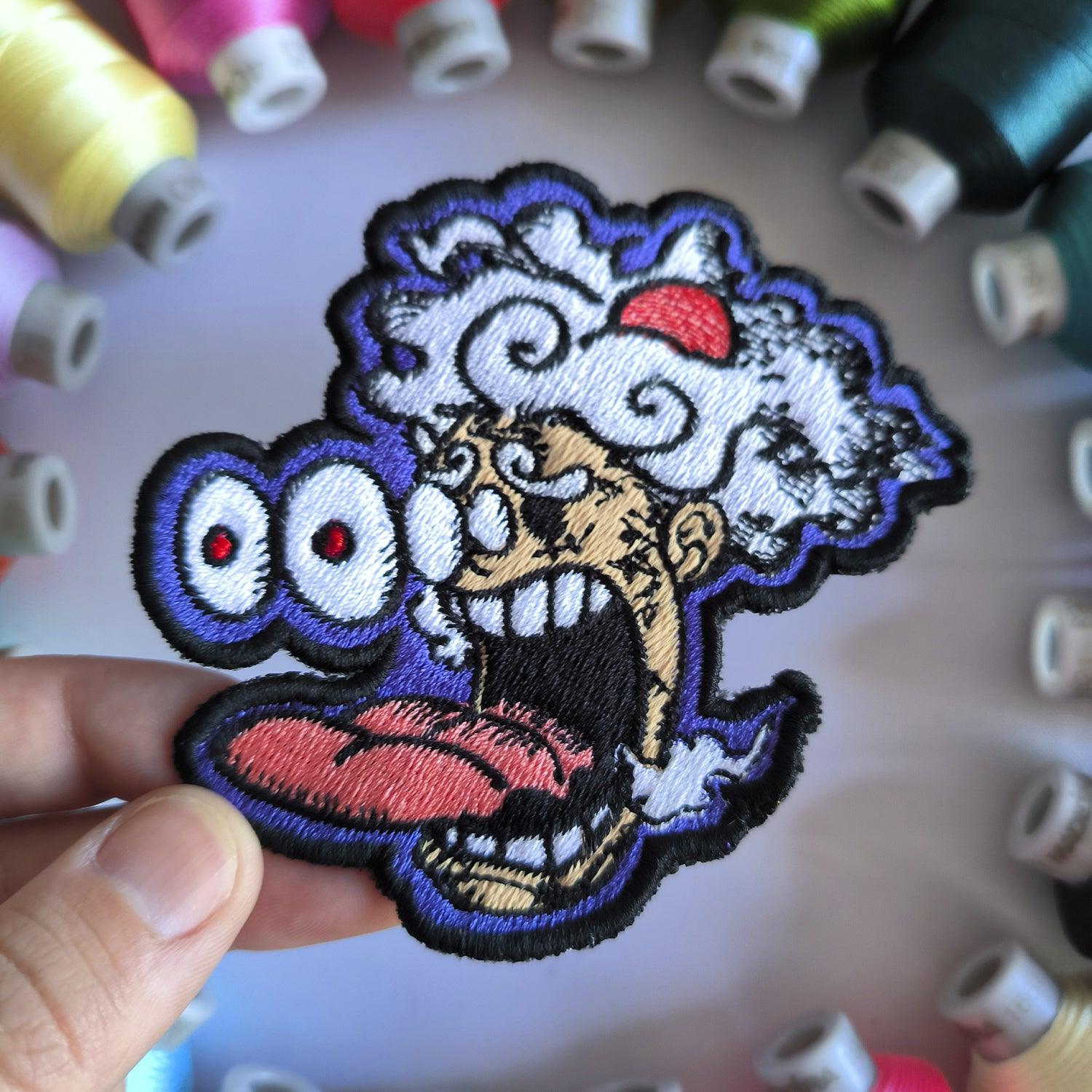 Parche Bordado Anime One Piece Luffy Caricatura Gear 5 10cm - Valkynea