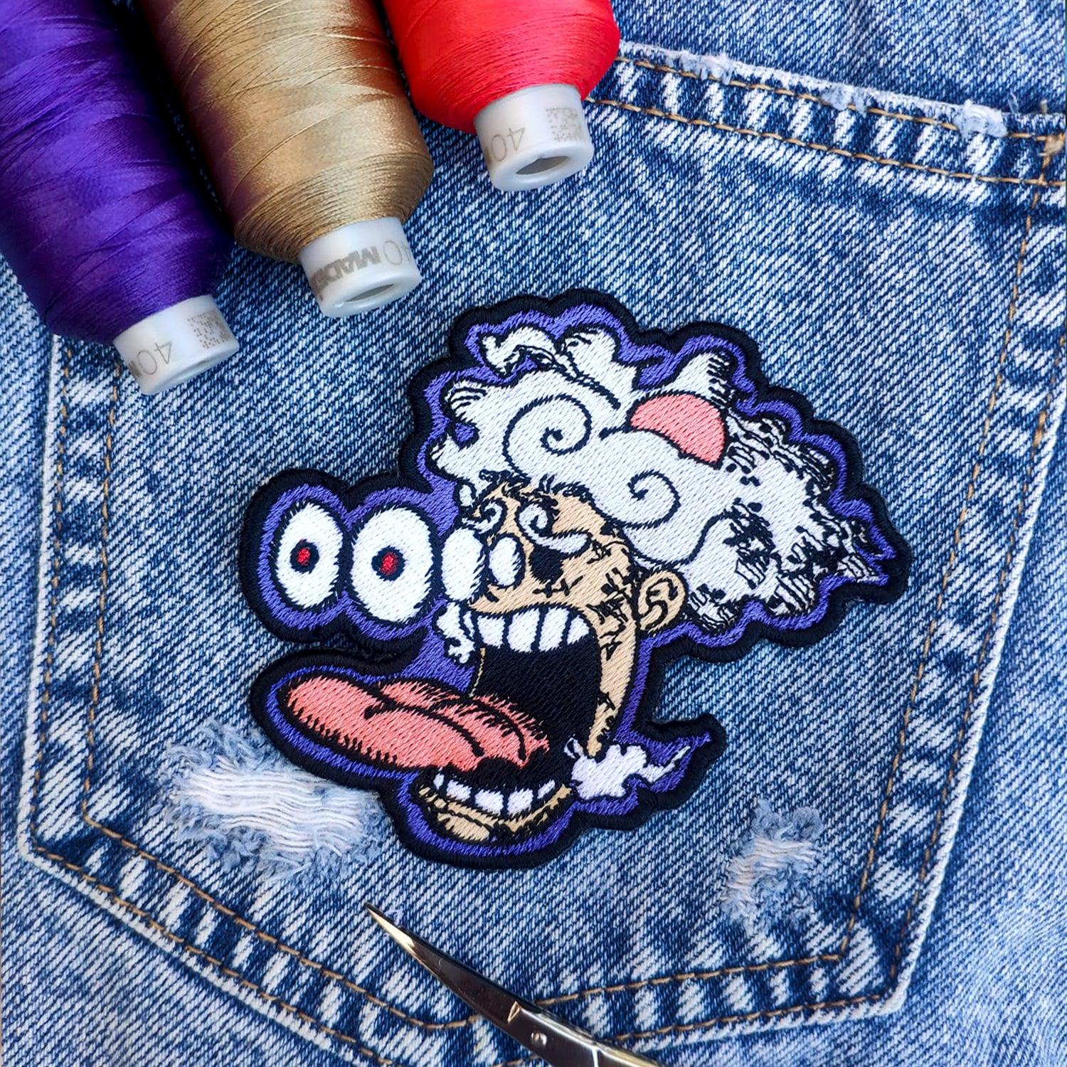 Parche Bordado Anime One Piece Luffy Caricatura Gear 5 10cm - Valkynea