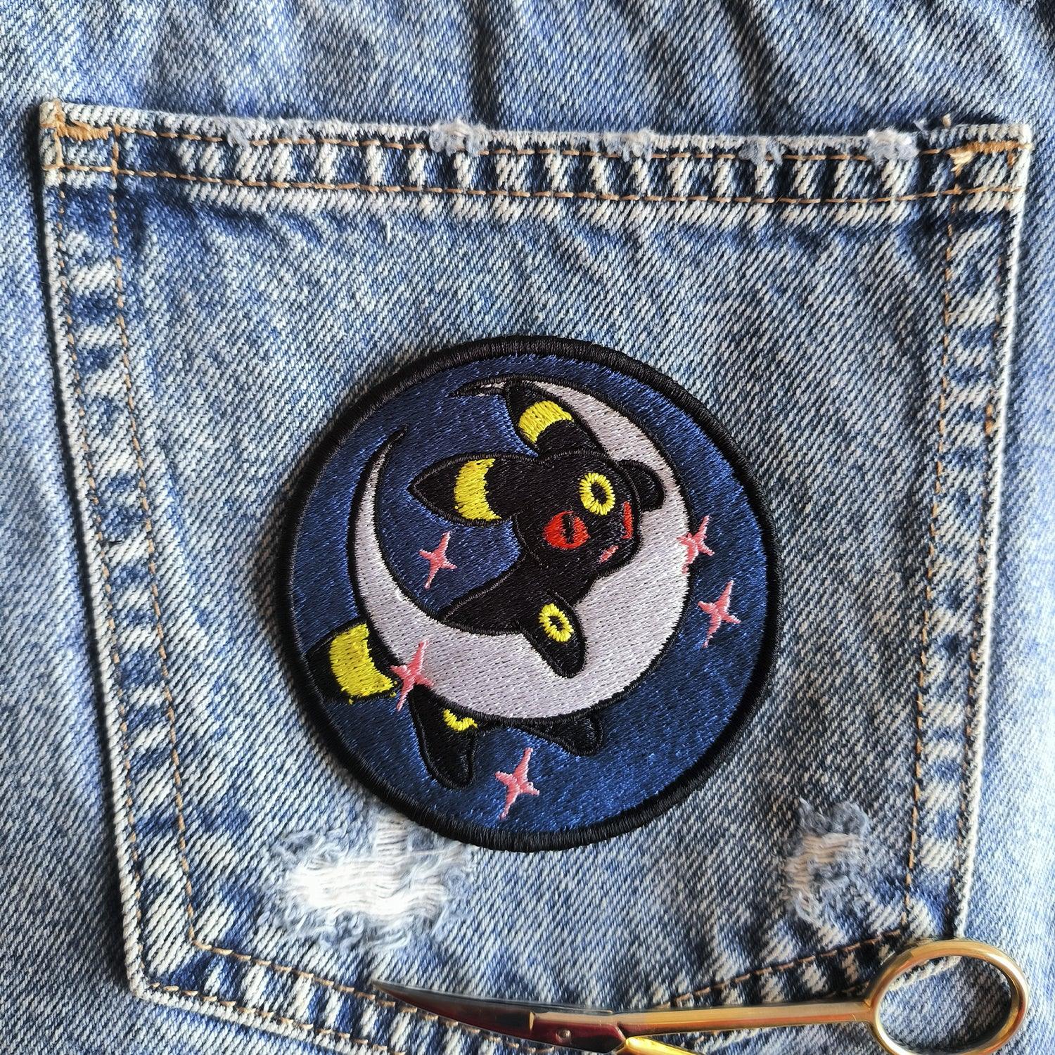 Parche Bordado Anime Umbreon 8cm - Valkynea