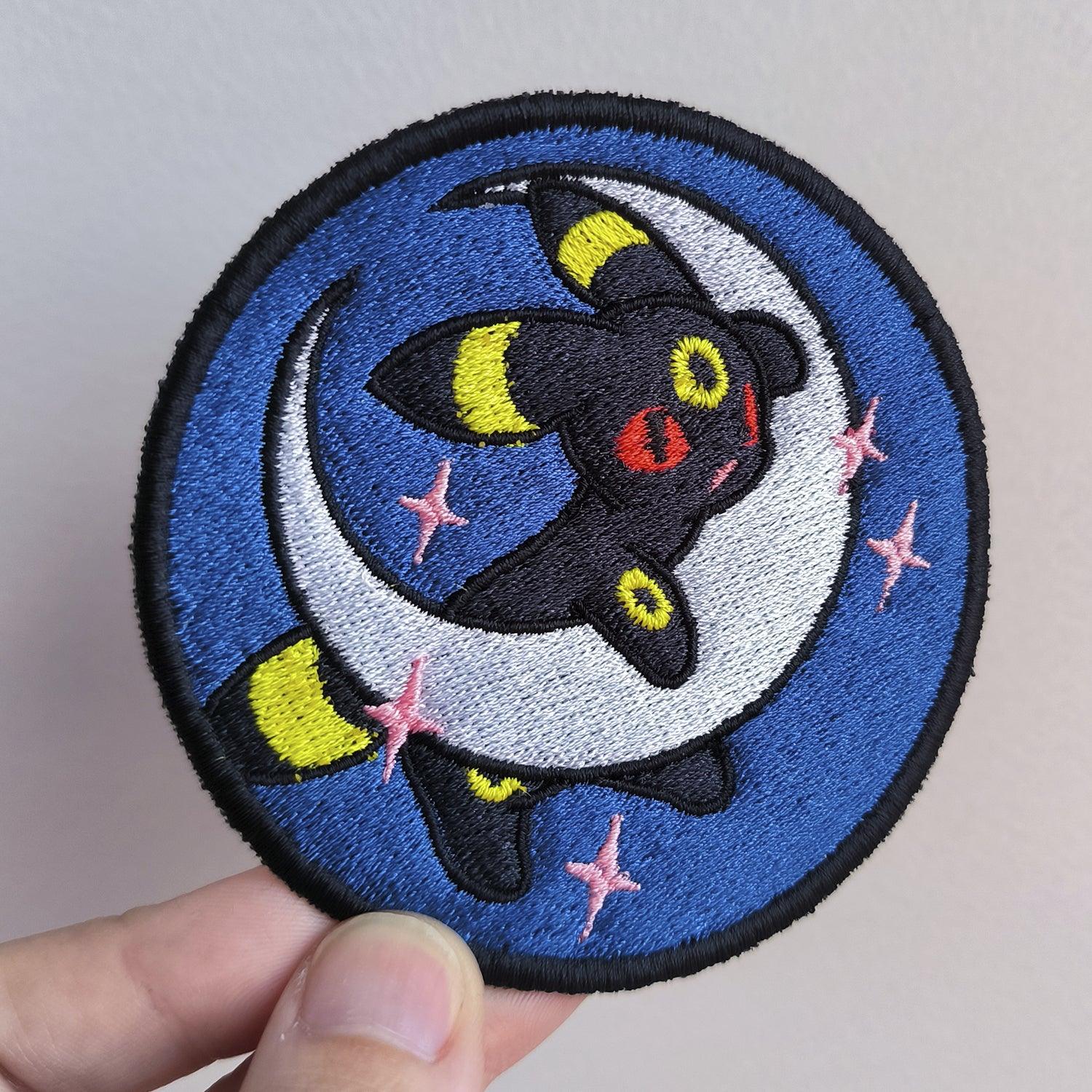 Parche Bordado Anime Umbreon 8cm - Valkynea