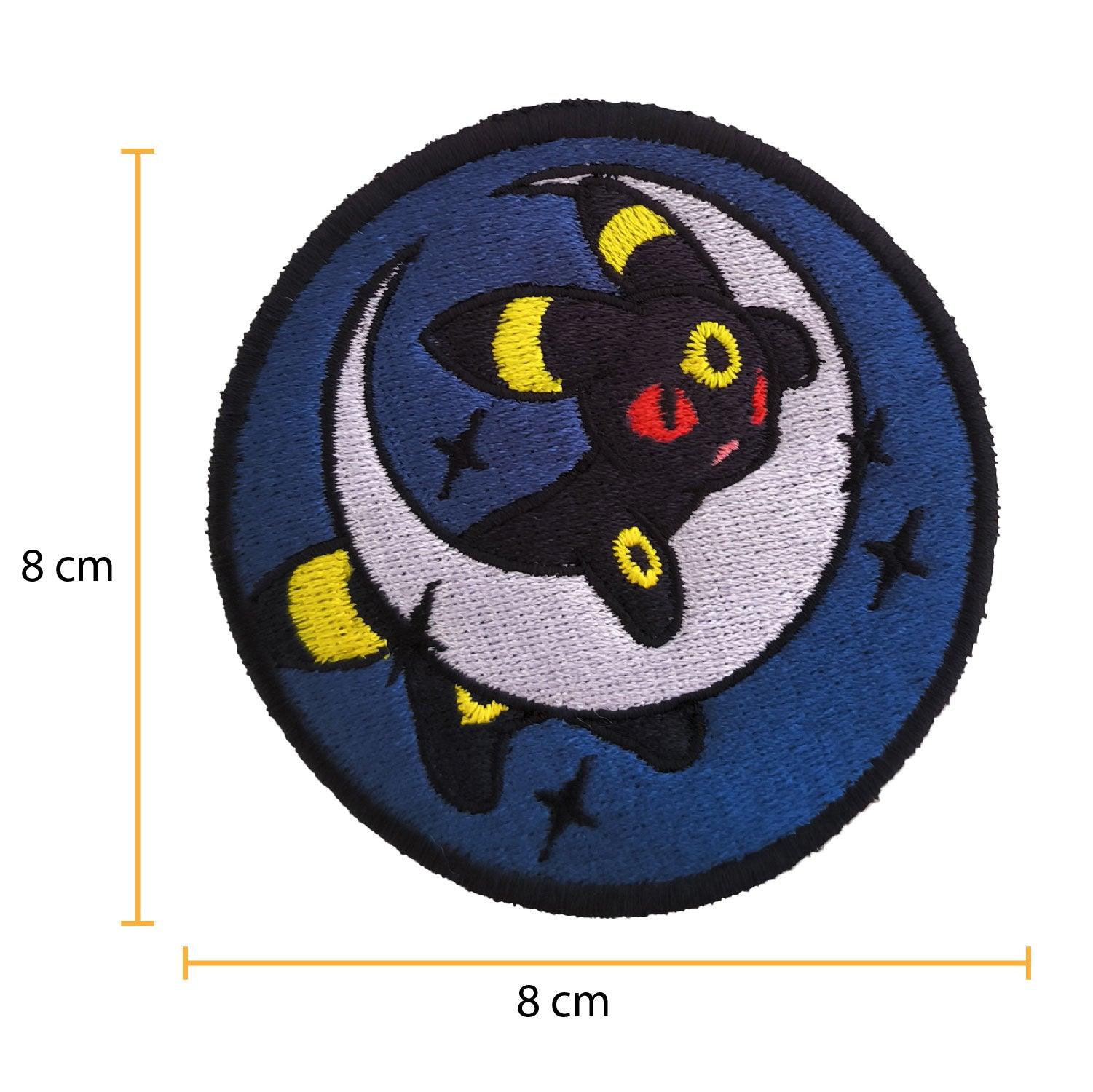 Parche Bordado Anime Umbreon 8cm - Valkynea