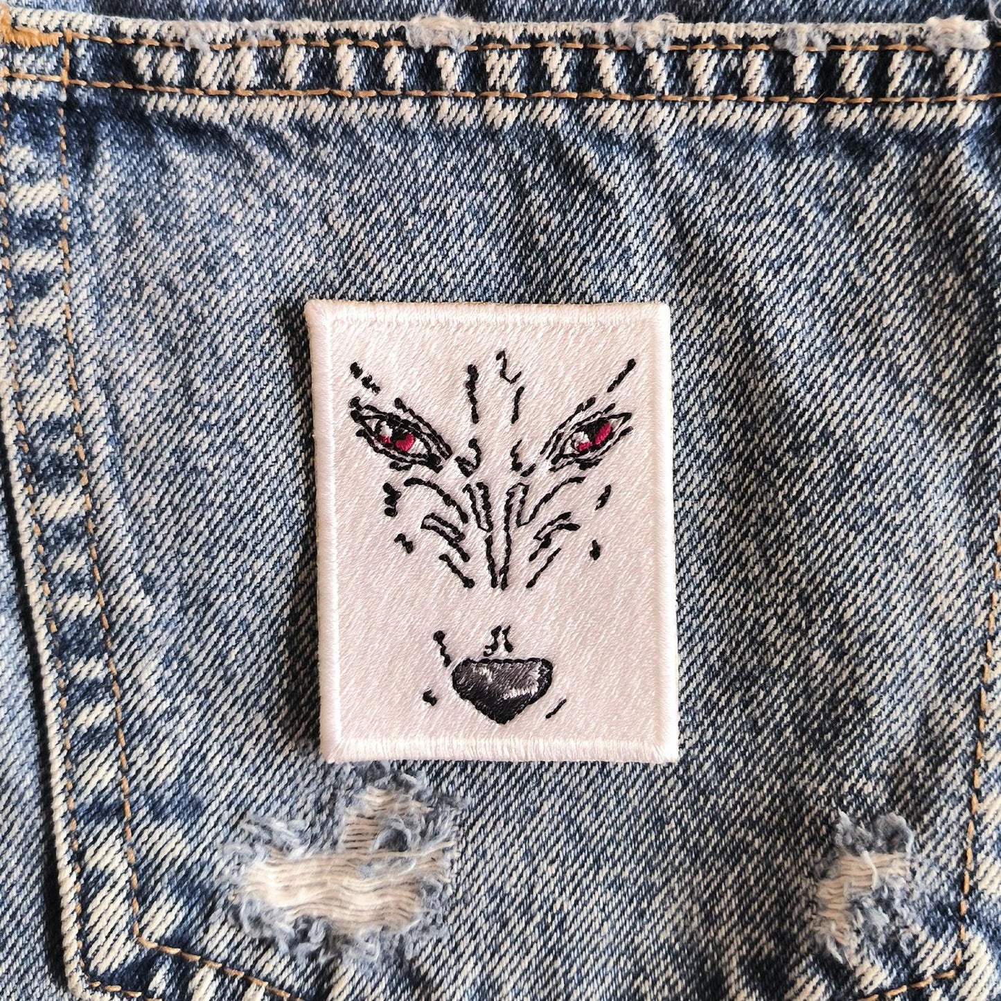 Parche Bordado Anime San La princesa Mononoke 6cm - Valkynea