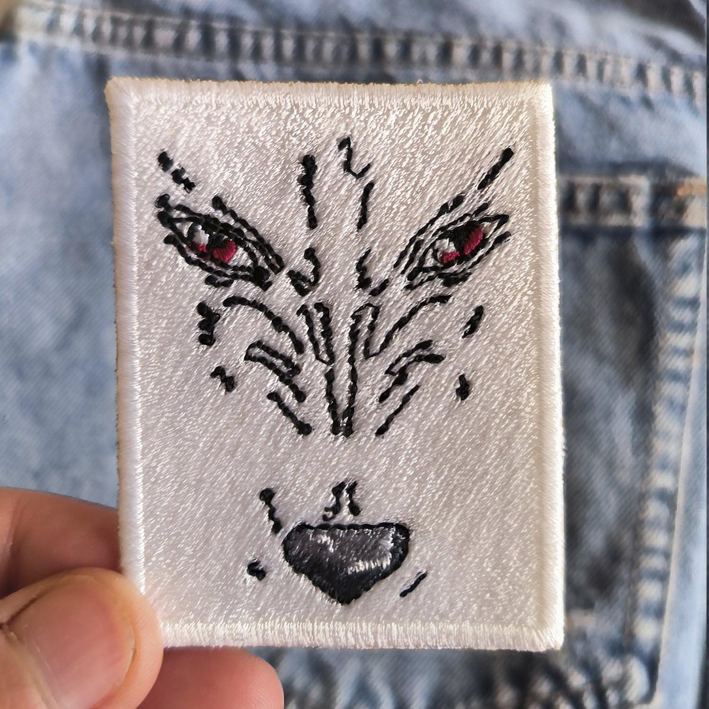 Parche Bordado Anime San La princesa Mononoke 6cm - Valkynea