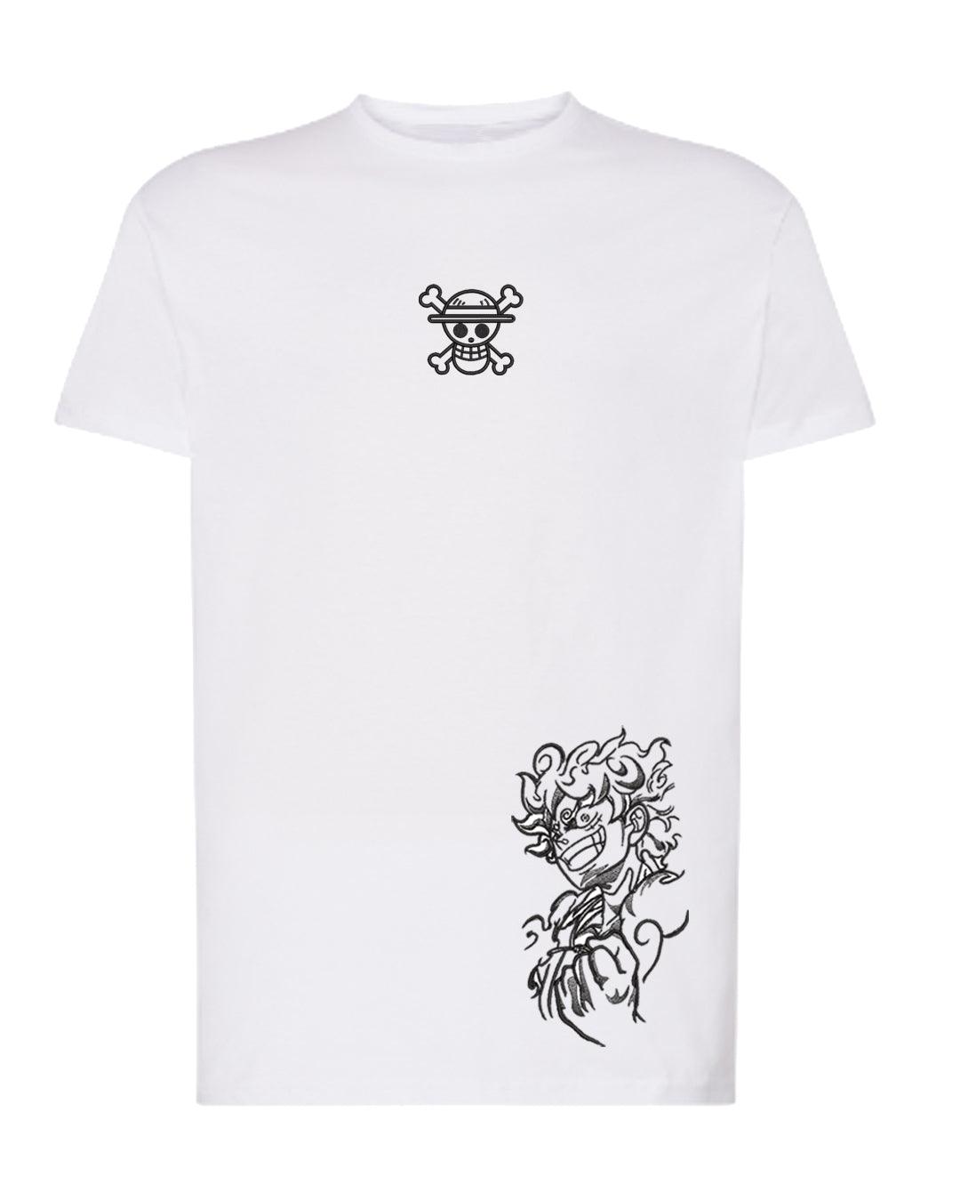 Camiseta Bordada Luffy Gear 5 One Piece - Valkynea