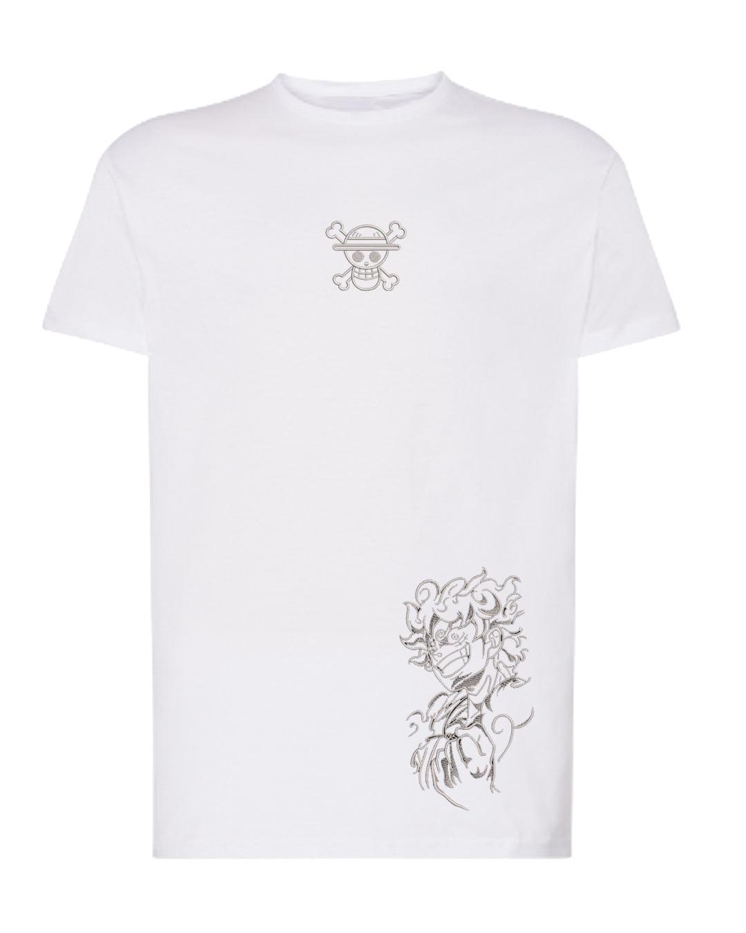 Camiseta Bordada Luffy Gear 5 One Piece - Valkynea