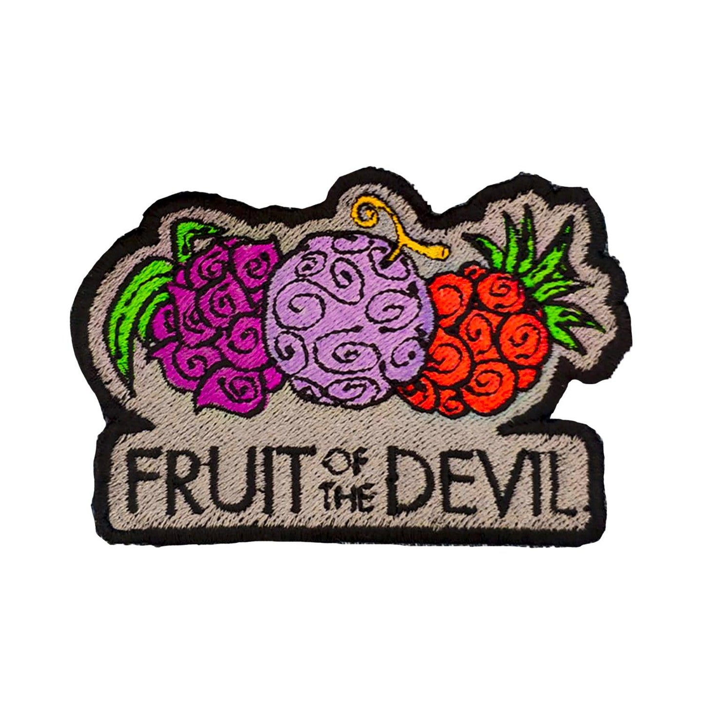 Parche Bordado Anime One Piece Fruit of the Devil 8cm - Valkynea
