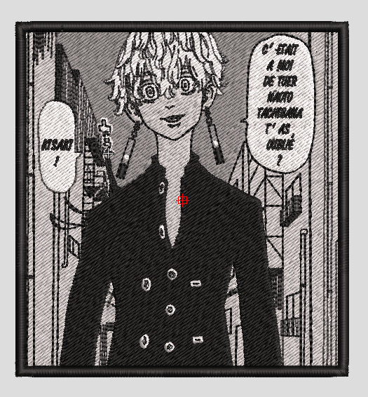 Parche Bordado Anime Tokyo Revengers Izana Kurokawa Manga #5 10cm - Valkynea