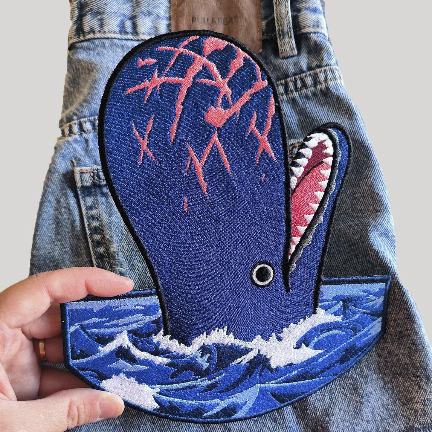 Parche Bordado Anime One Piece Laboon Termoadhesivo - Valkynea