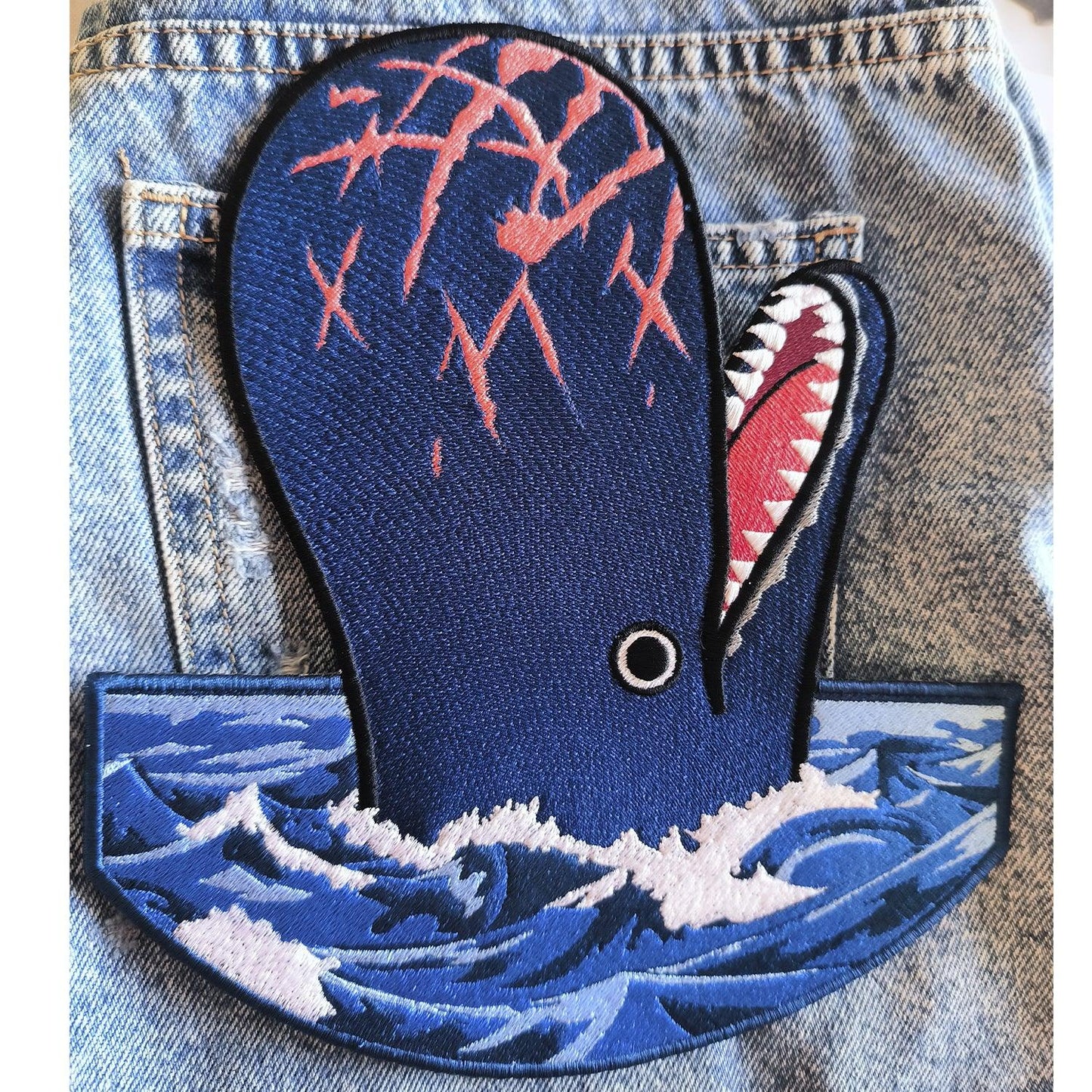 Parche Bordado Anime One Piece Laboon Termoadhesivo - Valkynea