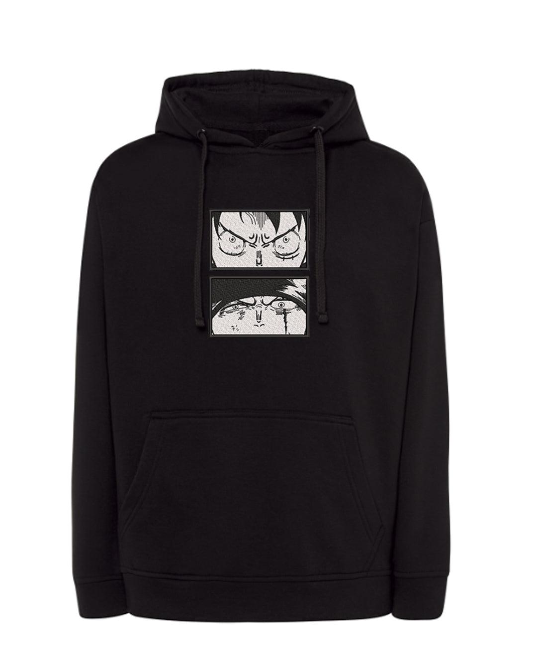 Sudadera Bordada One Piece Mirada Luffy y Zoro - Valkynea