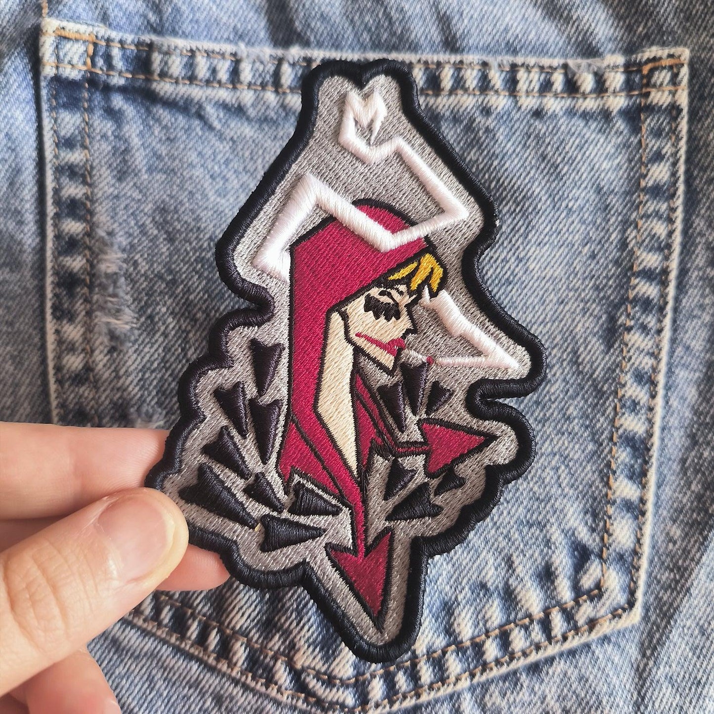 Parche Bordado Anime One Piece Donquixote Rosinante Anime 12cm - Valkynea