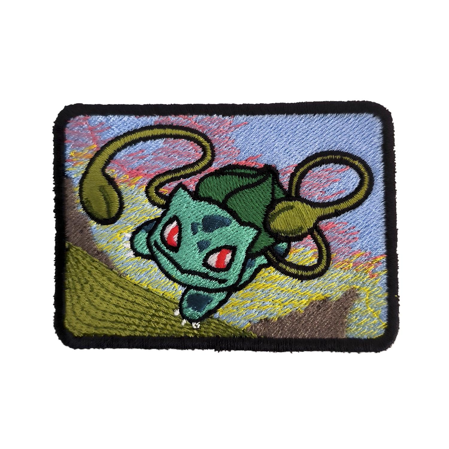 Parche Bordado Anime Pokémon Bulbasaur 7cm - Valkynea