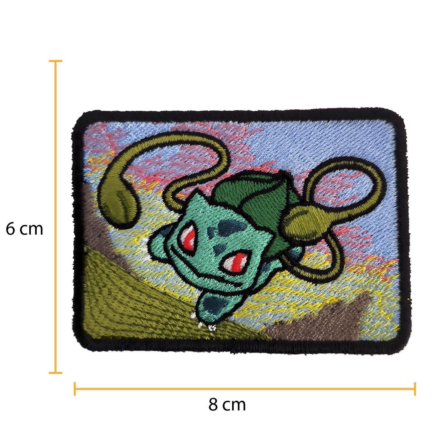 Parche Bordado Anime Pokémon Bulbasaur 7cm - Valkynea