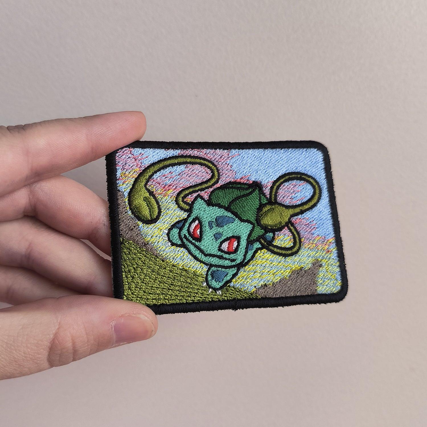 Parche Bordado Anime Pokémon Bulbasaur 7cm - Valkynea