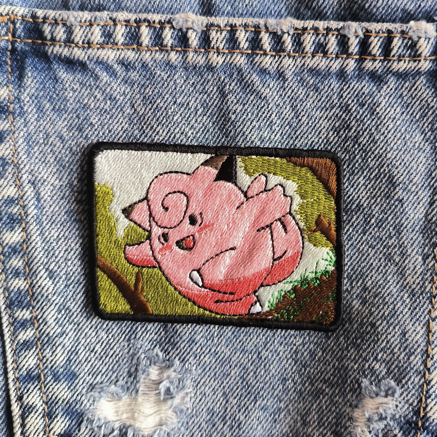 Parche Bordado Anime Clefairy 7cm - Valkynea