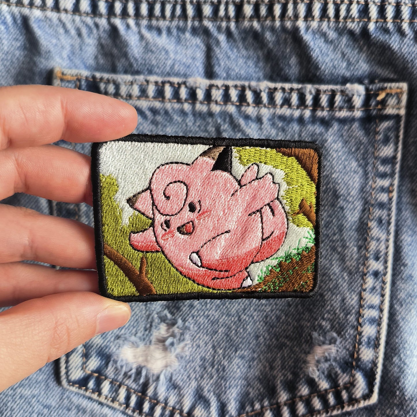 Parche Bordado Anime Clefairy 7cm - Valkynea