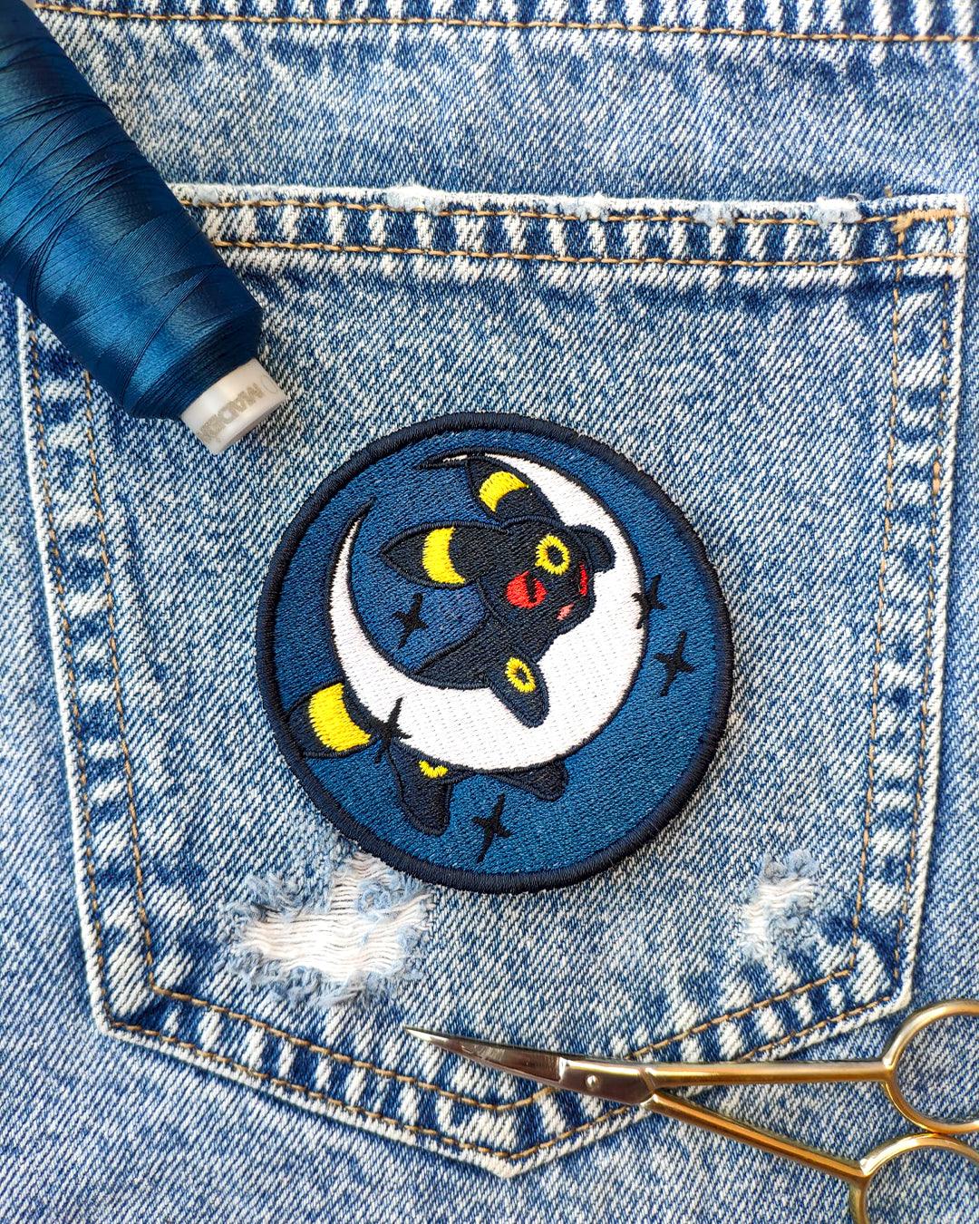 Parche Bordado Anime Umbreon 8cm - Valkynea