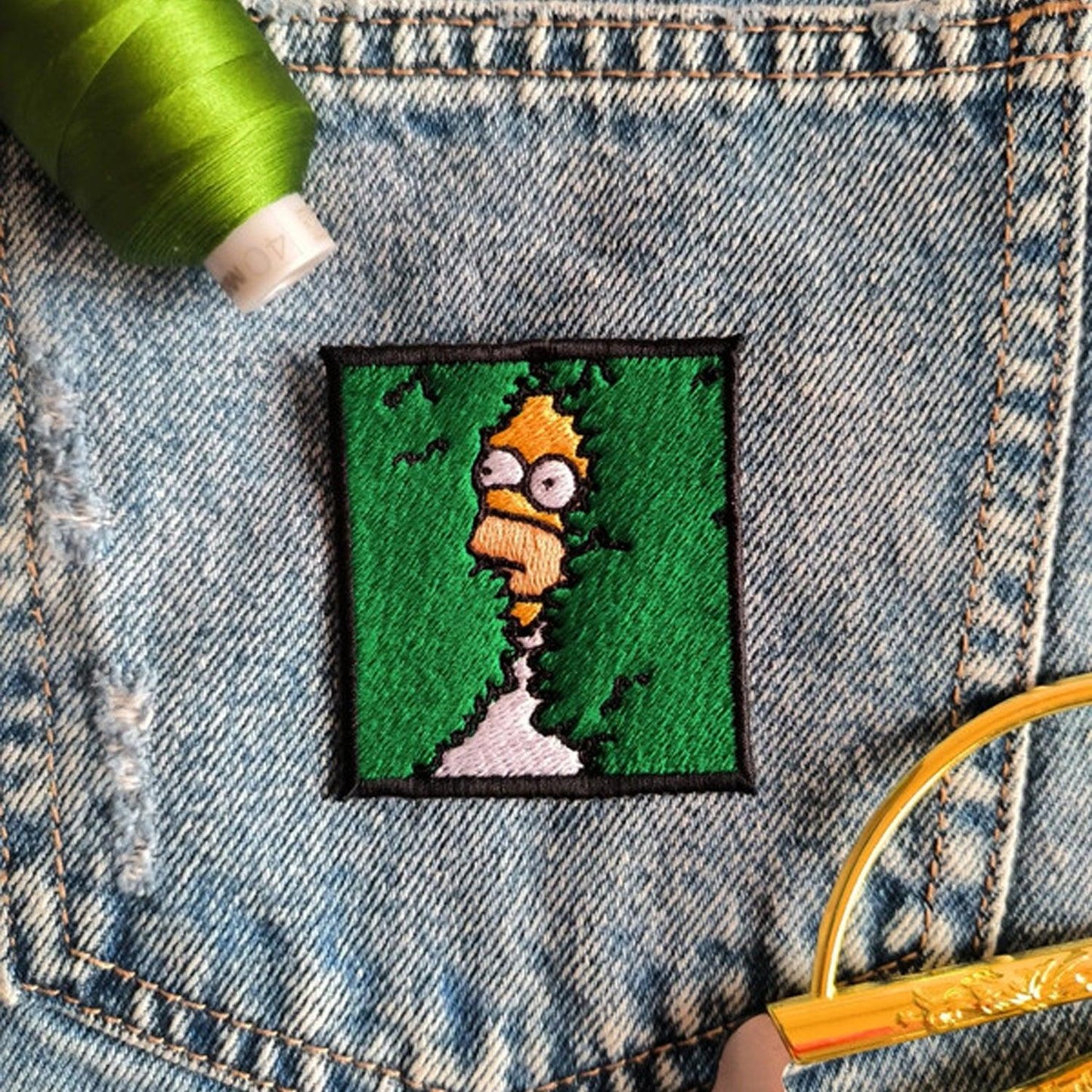 Parche Bordado Los Simpson Homero 6cm - Valkynea