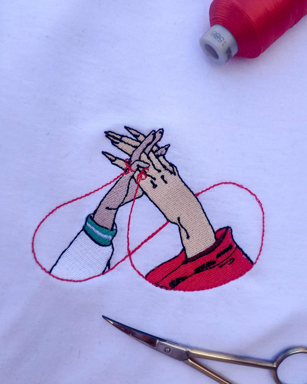 Camiseta InuYasha y Kagome Hilo Rojo - Valkynea