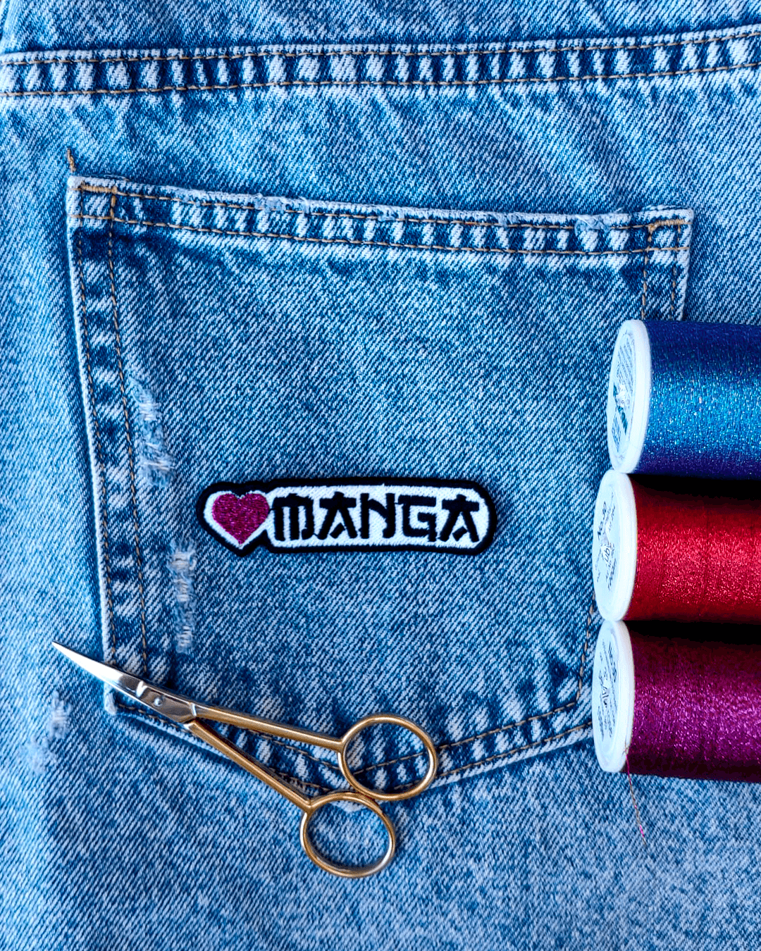 Parche Bordado Manga 8cm x 2cm - Valkynea