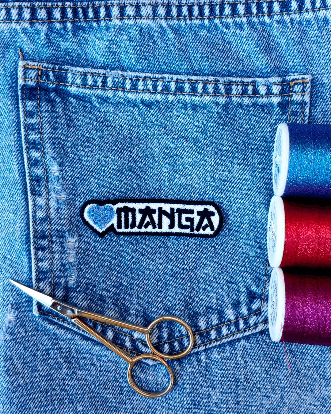 Parche Bordado Manga 8cm x 2cm - Valkynea