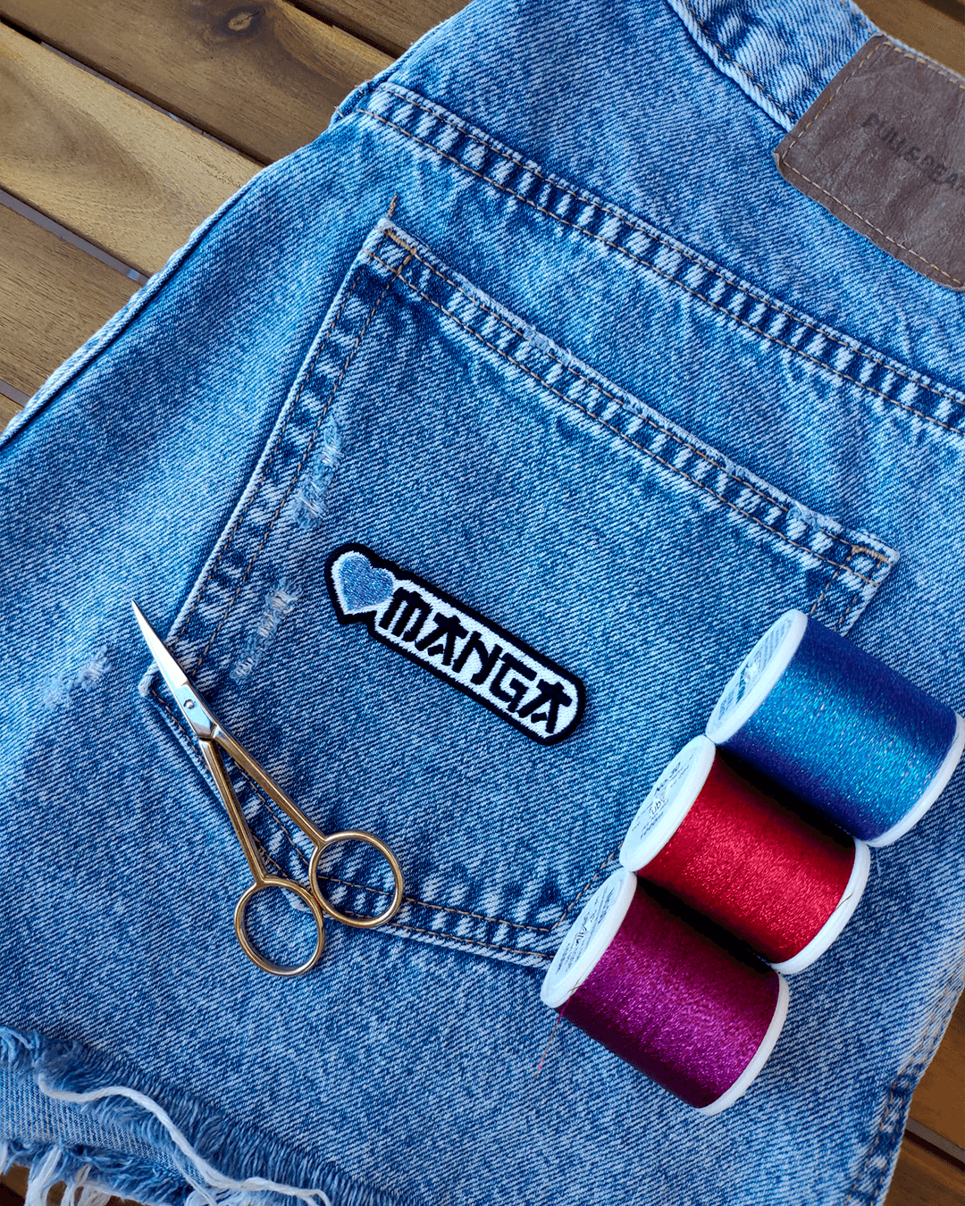 Parche Bordado Manga 8cm x 2cm - Valkynea