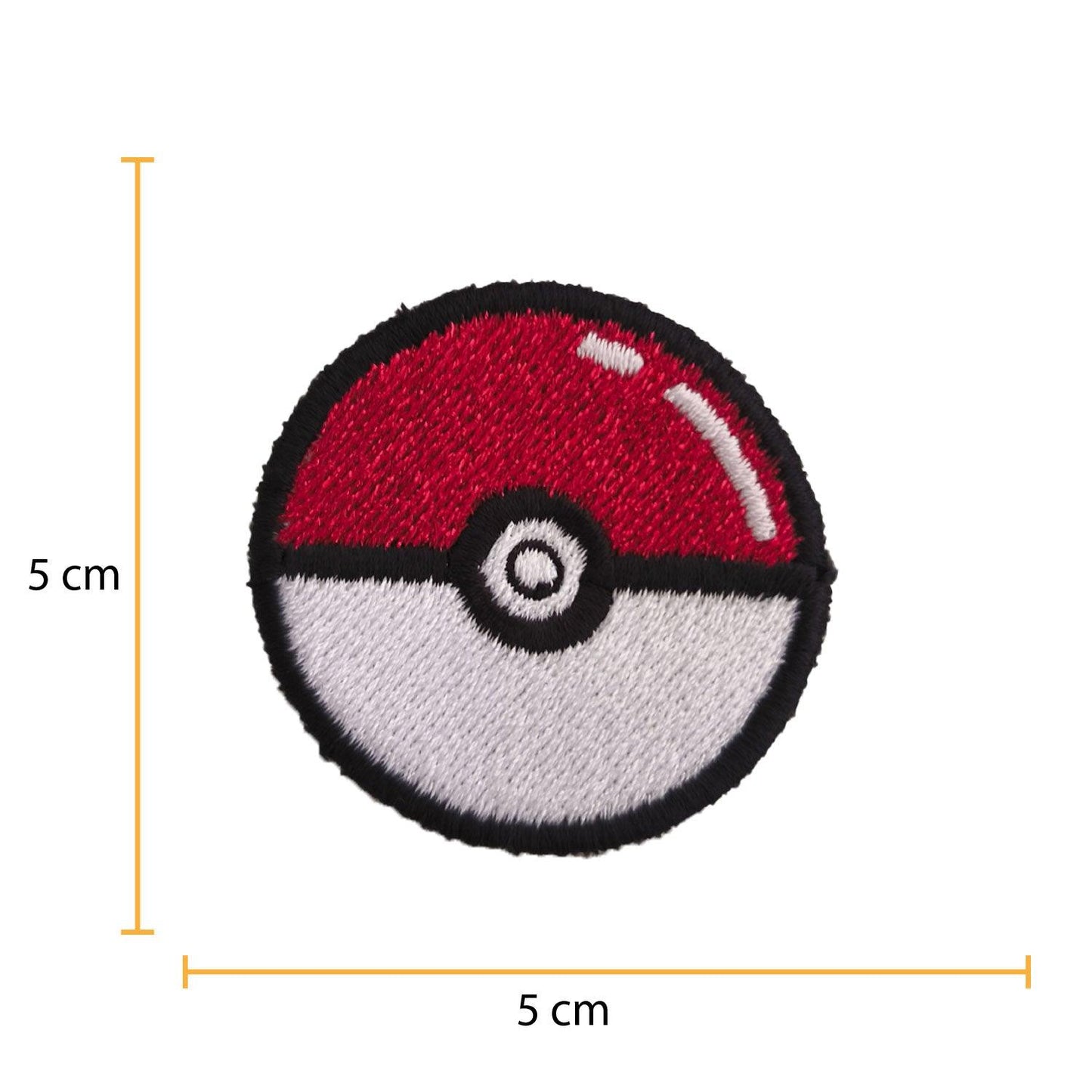 Parche Bordado Anime Pokeball 5cm - Valkynea