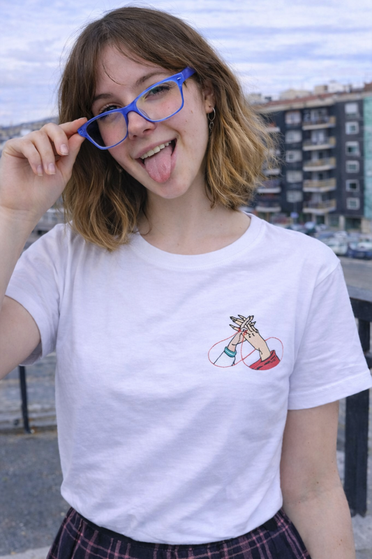 Camiseta InuYasha y Kagome Hilo Rojo - Valkynea