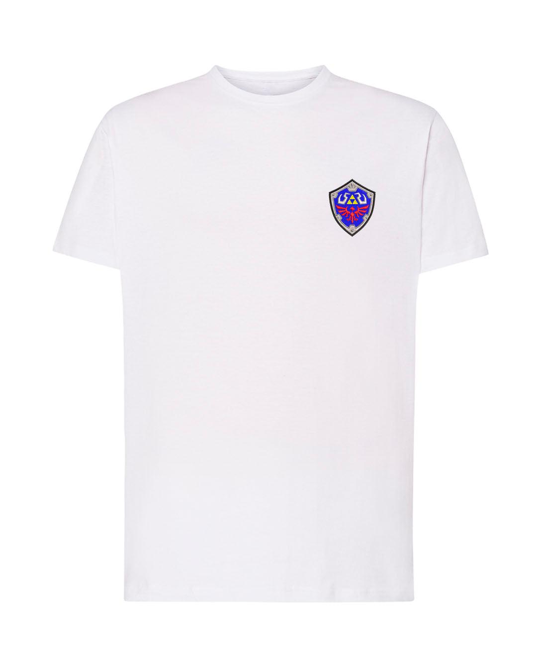 Camiseta Bordada Inspirada en Anime Zelda Link Escudo - Valkynea